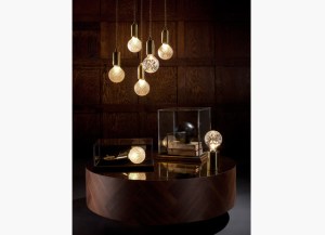 Leem Broom cut glass chandelier - so elegant.